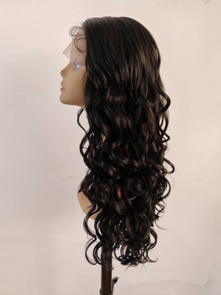 Julianna Swim Cap Wig™ - Waterproof Wig Dark Brown Lace Front Wig