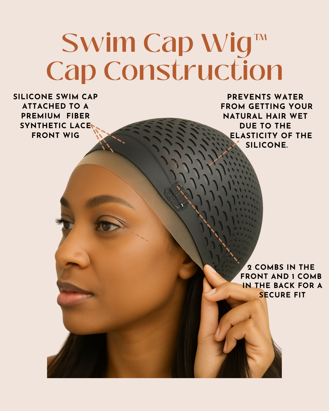 Olivia - The Swim Cap Wig